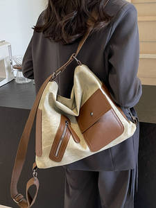 Bolso Casual Retro de Gran Capacidad para Mujer, Estilo 2026, Otoño/Invierno, Bolso Cruzado para Viajar, Mochila de Doble Asa - Product Image 2