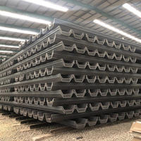 Panneau en acier laminé à chaud de type U Larssen S355GP ASTM A572 Gr.50 400x100x10.5mm 6m-18m pour mur de soutènement et barrage