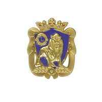Insigne personnalisé de broche sur l'emblème étiquette personnalisée en métal plaqué or 3d creux dragon Lions Club salon épinglette insigne broche