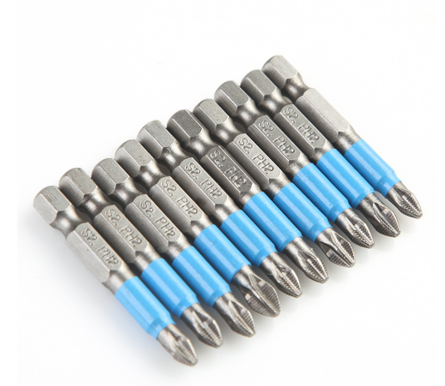 Профессиональные наборы сверл с шестигранным хвостовиком, 10 шт., аксессуары для электроинструмента с синей резиной