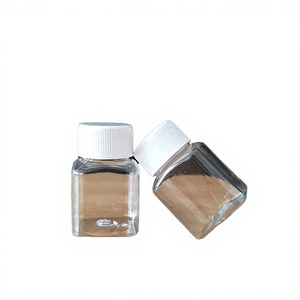 Flacon carré en PET transparent de 30 ml, qualité alimentaire, avec logo personnalisé, flacon vide en plastique PET pour capsules et pilules, 30 g, bouchon à vis en plastique pour médicaments - Product Image 4