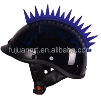 Punk caoutchouc Mohawk Warhawk perruque accessoire bâton sur casque pour Ski Skate vélo motard vélo Scooter moto