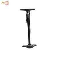Pompe à pied haute pression Jinta Triangle en alliage d'aluminium antidérapante pour VTT, vélo de route et vélo électrique avec manomètre intégré