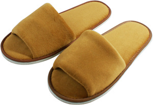 Pantuflas Desechables de Terciopelo Coral con Punta Abierta, Talla Única de 28 cm, Suela Gruesa de <span class=keywords><strong>5</strong></span> mm, Perfectas para Spa y Viajes en Avión, 5000 Pares en Existencia - Product Image 2