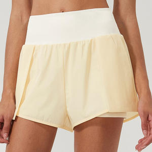 Ropa DE <span class=keywords><strong>TENIS</strong></span> económica de diseño personalizado amigable con la piel Ropa Deportiva De <span class=keywords><strong>Mujer</strong></span> Color de contraste dos en uno Pantalones cortos deportivos calientes - Product Image 1