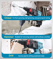 Marteau perforateur sans fil MKT, perceuse à percussion rechargeable SDS Plus pour percer, cisailler