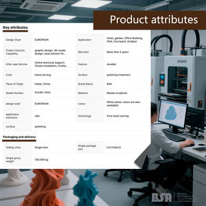 カスタム手彫りの大理石ラクーン像白大理石ラクーン彫刻古典的な像ヴィラパーク装飾 - Product Image 6