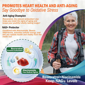 OEM NAD + Supplément Private Label Vitamine B3 Collagène hydrolysé Gommes anti-âge NAD aux herbes sans sucre Cellules stimulantes pour adultes - Product Image 5