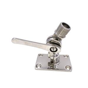 Base de Abrazadera de Tubo Multiángulo Ajustable con Trinquete para Antena, Herraje para Cubierta de Barco de Acero Inoxidable 316 ATC <span class=keywords><strong>GOGO</strong></span> - Product Image 1