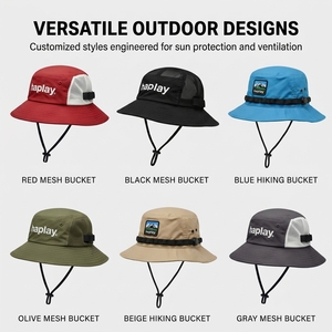 Cappello da Pescatore Unisex con Logo Personalizzato, Resistente ai Raggi UV, per Esterni, con Tesa Larga, Protezione Solare, per Campeggio ed Escursionismo, con Cordino - Product Image 4