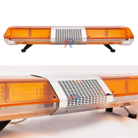 47 inci 212 LED lampu ambulans Bar, Speaker pengontrol ukuran besar atap otomatis klakson peringatan darurat