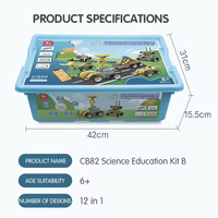 Kit de Robótica STEM 702 Piezas 12 en 1 Modelo Educativo Bloques de Construcción CB82B Aprendizaje de Programación APP y Control Remoto WeDo 2.0