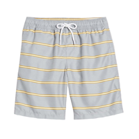 Shorts de bain décontractés pour hommes, unis, écologiques, respirants, séchage rapide, taille haute, avec cordon de serrage et poches, pour l'été