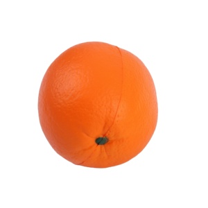Jouet anti-stress en mousse PU personnalisé avec logo, forme d'orange, jouet à presser, ballon anti-stress éducatif doux pour les enfants - Product Image 1