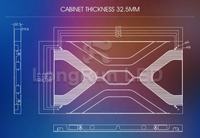 Pantalla LED para TV de interior COB P0.93 P1.25 P1.56 16:9 4K/8K de tamaño personalizado
