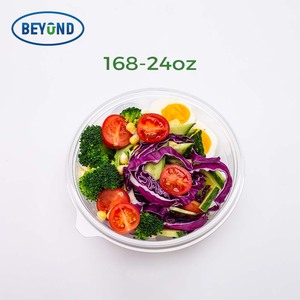 Bán buôn biểu tượng tùy chỉnh dùng một lần rõ ràng Pet nhựa Acai bát tráng miệng ly bánh salad thực phẩm lưu trữ cho đường và sữa - Product Image 2