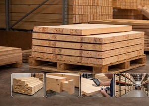 แผ่นไม้สนพรีเมียมแบบประกบฟิงเกอร์จอยท์ เคลือบผิวเรียบ อบแห้งด้วยเตาอบ ไม้เนื้อแข็ง สำหรับเฟอร์นิเจอร์และการก่อสร้าง - Product Image 5