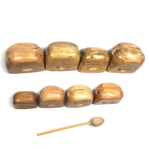 Wholesale 8pcs Multi-Size Wooden Temple Blocks 8-Tone Scale Wood Block Percussion Instrument For School Orff <b>Music</b> Teaching - Product Image 2