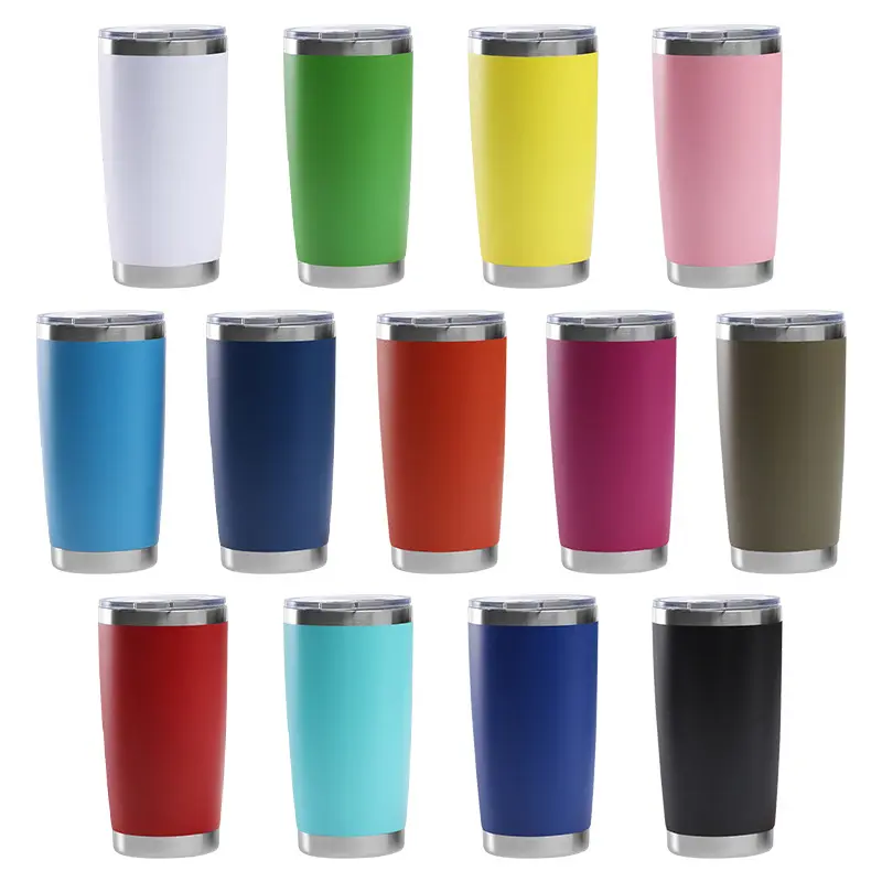Wholesale 20oz Double Wall Vacuum Insulated Travel Coffee Mug Tumbler Stainless Steel Tumbler Cup Mug With Water Proof Lid