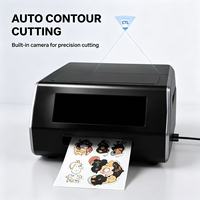 Mesin Cetak dan Potong Berkualitas Tinggi, Pemotong Kontur Otomatis, Printer Pemotong Stiker Foto dengan Sampel Gratis