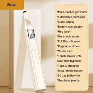 Bolígrafo extensible de enseñanza con pantalla de tiempo, pantalla de nivel de batería, puntero Demostrador de enseñanza Multimedia, bolígrafo abatible - Product Image 3