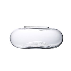 Mouth Blown Clear Glass Lamp <strong>Shade</strong> Oblate <strong>Light</strong> Cover Modern <strong>Crystal</strong> Hanging Pendant Lamps Glass <strong>Shade</strong> - Product Image 2
