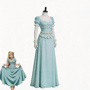 Disfraz de Cosplay de Renner Overlord Golden Princess Lana, Vestido Largo Floral Azul Claro, Disfraz de Anime para Mujer - Product Image 2