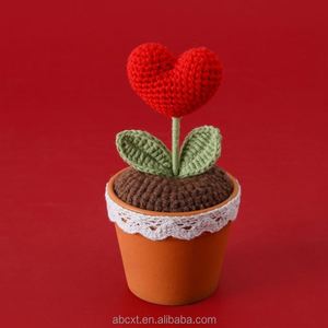 Mini Crochet Tricoté Décoratif pour la Maison : Fruits, Fleurs et Plantes en Pot – Idéal pour Mur, Bureau, Noël, Mariages, Fêtes, Nouvel An – Cadeau Parfait - Product Image 6