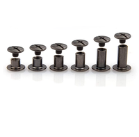 Vis Chicago métriques, rivets de fixation M3-M10 en acier inoxydable zingué pour ceintures en cuir