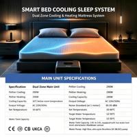 Coussin de lit intelligent pour le refroidissement et le chauffage, matelas chauffant et rafraîchissant imperméable avec contrôle de la température pour hôtels et maisons, OEM disponible