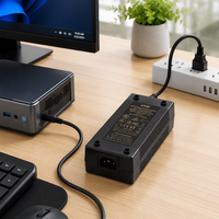 Adaptateur secteur 12V 13A 100-240V universel pour bande LED, CCTV, DVR, routeur, mini PC, NAS, certifié CE FCC UL SAA PSE KC