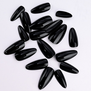 100 faux ongles carrés courts blancs pré-dessinés, couleur unie, pour la pratique de la manucure - Product Image 6