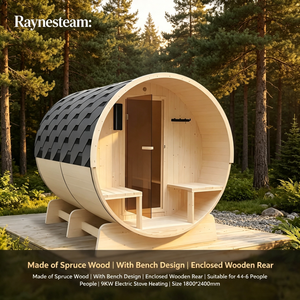 Sauna extérieur en bois de cèdre/huileau canadien au design tendance avec fenêtre panoramique - Product Image 2