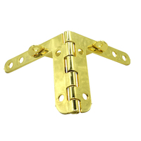 Charnières de boîte de quadrant brillant de luxe de 90 degrés charnières en métal de fabrication chinoise pour la fabrication décorative de tôle de bijoux