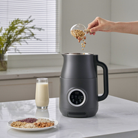 Mesin Pembuat Susu Kedelai dan Pengolah Makanan Bayi Multifungsi 1.2L 800W Kapasitas Besar dengan Kontrol Sentuh dan Bahan Stainless Steel untuk Rumah Tangga