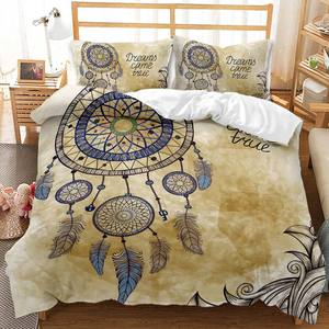 Ensemble de housses de couette à motif attrape-rêves 3D 100% Polyester 400TC Fermeture à glissière <span class=keywords><strong>Flora</strong></span> - Product Image 6