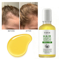 Soins capillaires personnalisés pour cheveux clairsemés, prévention de la perte de cheveux, huile d'argan, rouleau de massage du cuir chevelu, huile de croissance capillaire à la biotine et au romarin