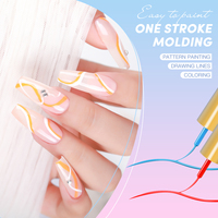 AS dessiner peinture Gel vernis à ongles Liner Set lignes Nail Art vernis ensemble 12 couleurs tremper UV LED français manucure Gel vernis