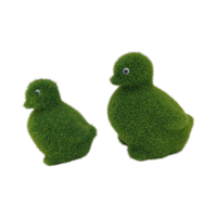 Pierres de mousse de canard nain en peluche émaillée de Pâques flocage d'ornements en céramique de porcelaine avec motif en émail pour décorations de Noël
