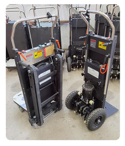 2025년 중국 공장 200kg 400kg 500kg 계단 등반 트롤리 기계 전동 자동 계단 등반 카트 - Product Image 6