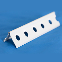 Profilé d'angle PVC 45 degrés avec maille en fibre de verre pour angles extérieurs, enduit vinyle, coins de mur flexibles
