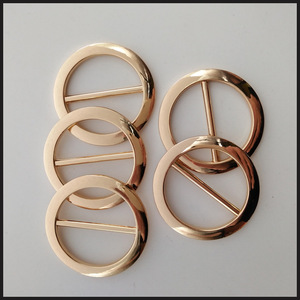 Hebilla de anillo en D de aleación de zinc, color oro claro, 2,8 cm de diámetro interior, para bolsos y zapatos, accesorio metálico duradero - Product Image 4