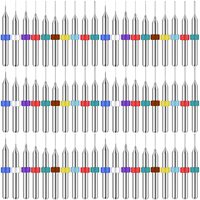 Juego de brocas de microperforación de carburo de tungsteno sin recubrimiento, vástago recto, para placas de circuito impreso, brocas CNC para grabado de joyería y trabajos de desbaste.