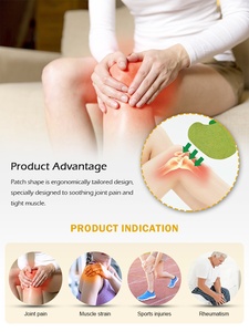통증 완화를위한 쑥 오일 농축 나비 패치 좌골 신경통 및 활액낭염 뜸 제품 - Product Image 3
