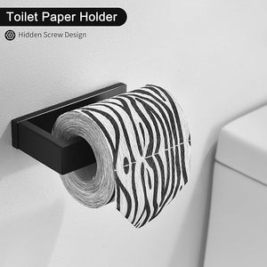 Ensemble de quincaillerie de salle de bain <span class=keywords><strong>Homedee</strong></span> en acier inoxydable doré brossé, 5 pièces, barre porte-serviettes et support mural de 23,6 pouces, durable et moderne - Product Image 2