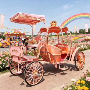 Chariot de Cendrillon décoratif et délicat, calèche royale pour l'attraction touristique et la décoration de scènes de vacances - Product Image 1