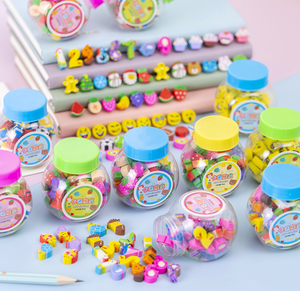 50 Miếng Sáng Tạo Đáng Yêu Trường Tiểu Học Trái Cây Động Vật Da Voi Sassafras Cao Su Tẩy Cho Mẫu Giáo Học Sinh - Product Image 2