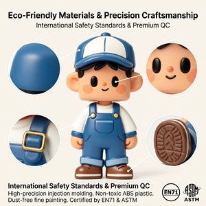 Overoles de Trabajo MEIYAN ODM, <span class=keywords><strong>Figuras</strong></span> Coleccionables de Personajes de <span class=keywords><strong>Anime</strong></span>, Diseño Personalizado, Adornos Decorativos para Escritorio - Product Image 2