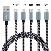 Câble USB à charge rapide accessoires couramment utilisés câble Micro type c tressé en nylon 1m 2m