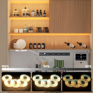 Tira de Luz <span class=keywords><strong>LED</strong></span> COB, <span class=keywords><strong>LED</strong></span> COB Flexible para Panel Acústico y Paneles de Pared de Listones de Madera en Paralelo <span class=keywords><strong>con</strong></span> Interruptor Táctil Regulable - Product Image 6